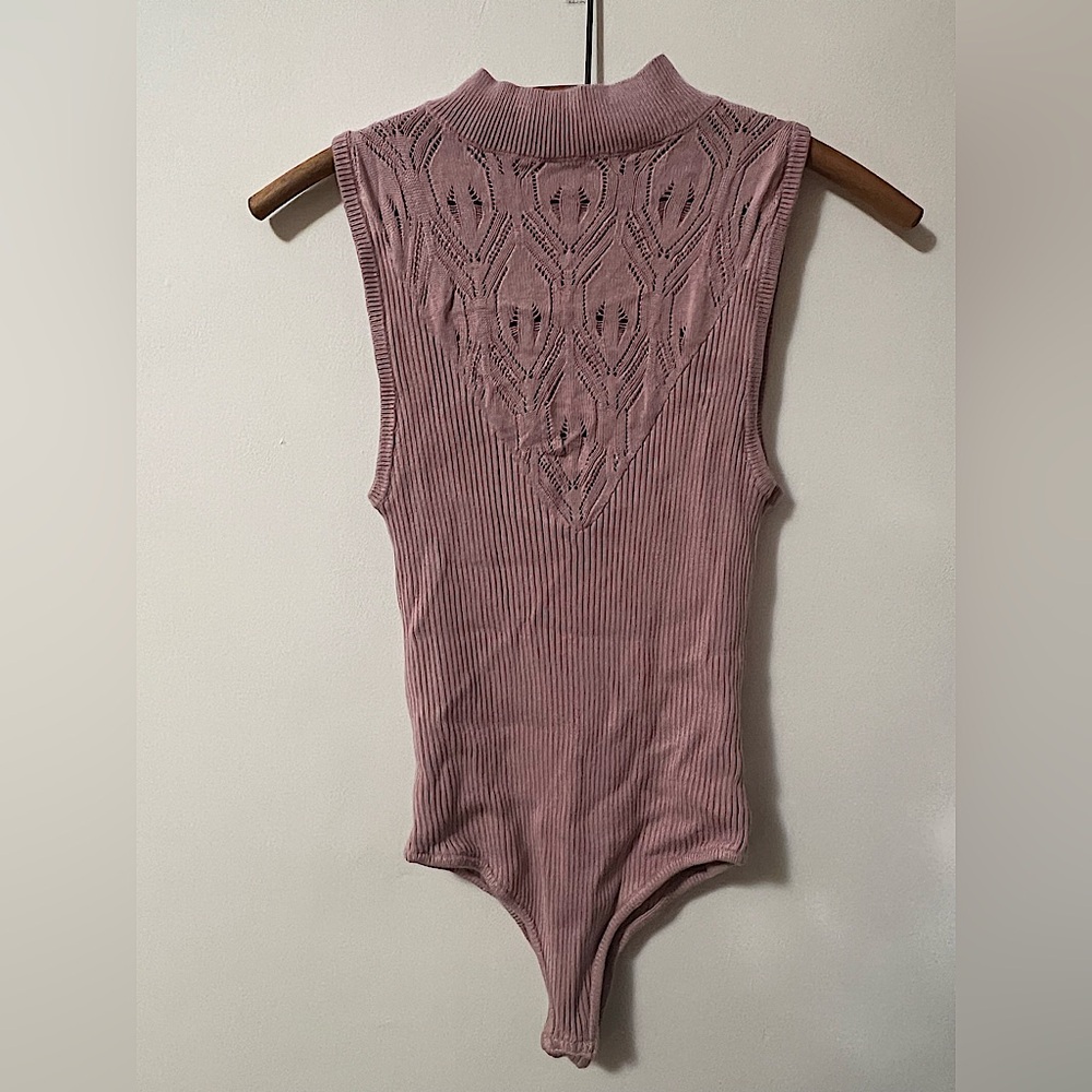 Intimately Free People Pink Sleeveless Fitted Bodysuit - Picture 2 of 3